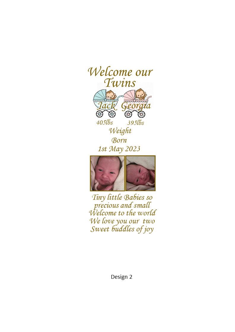Welcome Baby Multiple Personalized Candle Orante