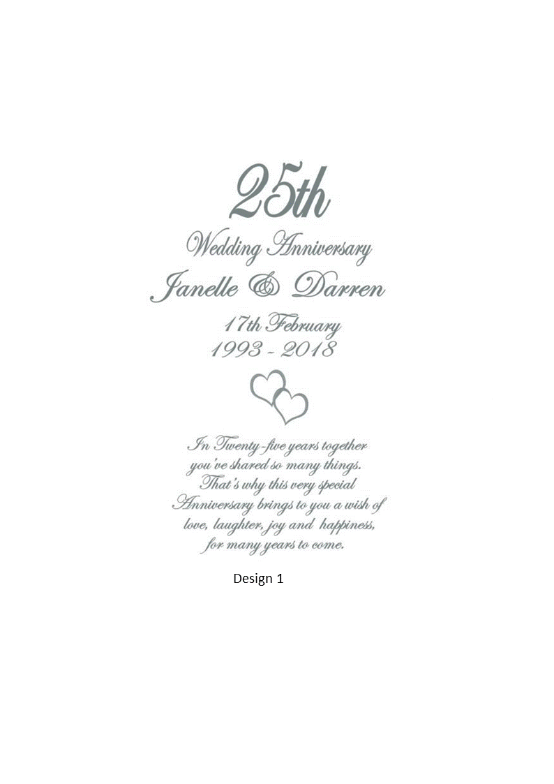 Anniversary Personalized Candle Elegance