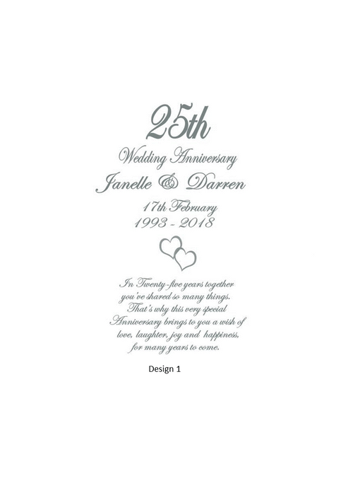 Anniversary Personalized Candle Romance