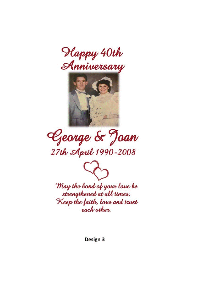 Anniversary Personalized Candle Elegance