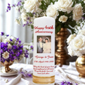 Anniversary Personalized Candle Double Classic