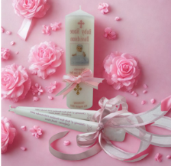 Naming Day Personalized Candle Unity Set Ornate