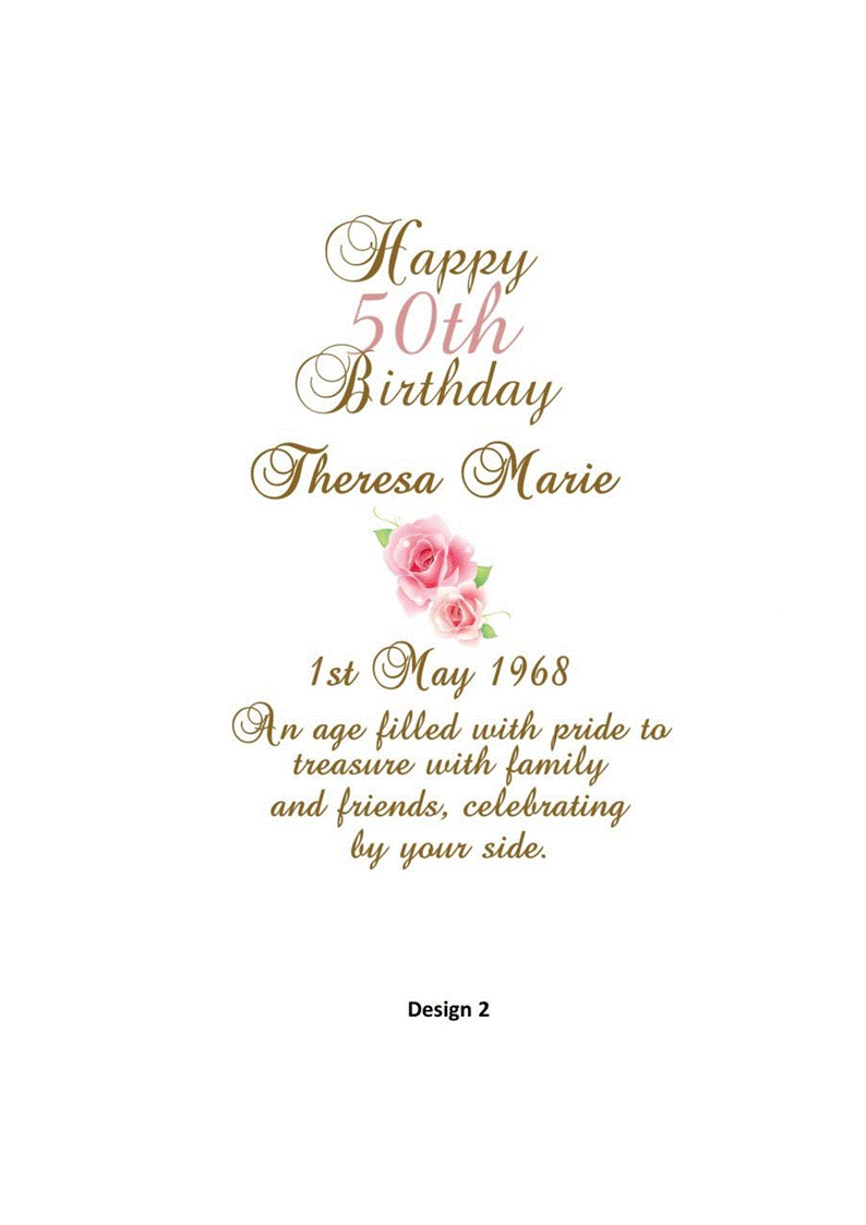 Aged Birthday Personalized Candle Elegance