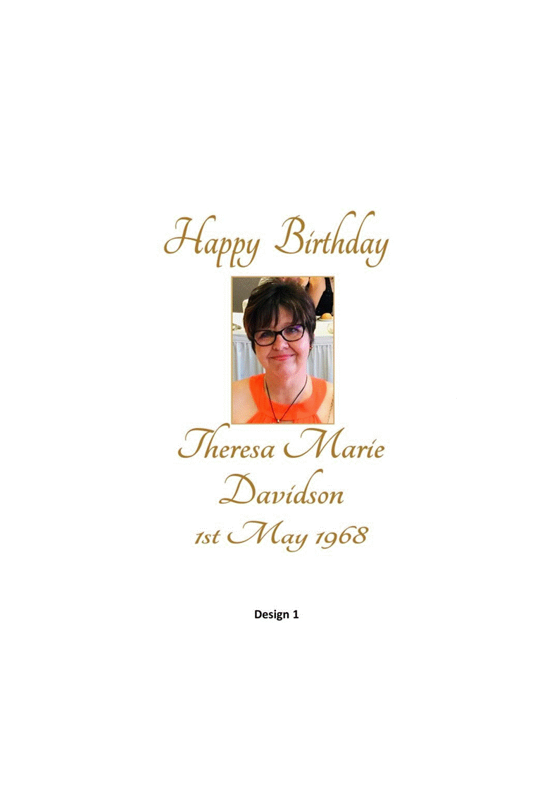 Aged Birthday Personalized Candle Classic
