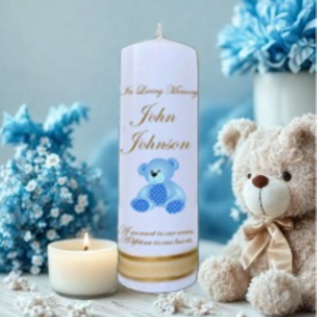 Child Memorial Personalized Candle Classic