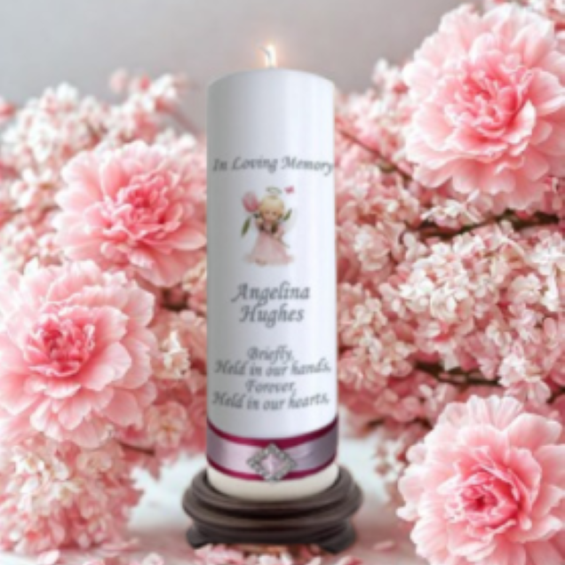 Child Memorial Personalized Candle Elegance