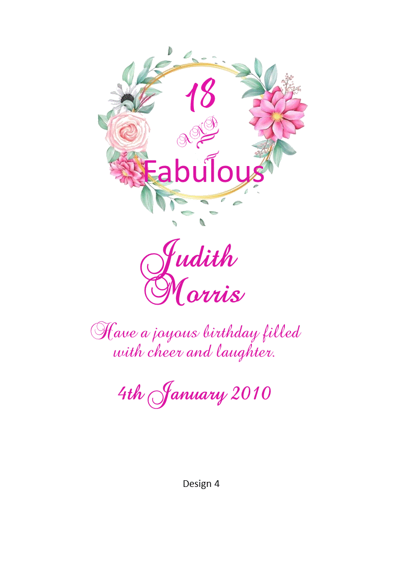 Aged Child Birthday Personalized Candle Double Classic
