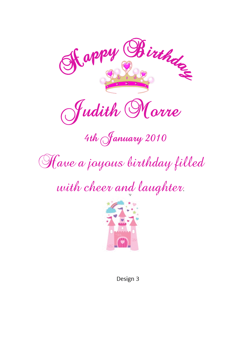 Aged Child Birthday Personalized Candle Elegance