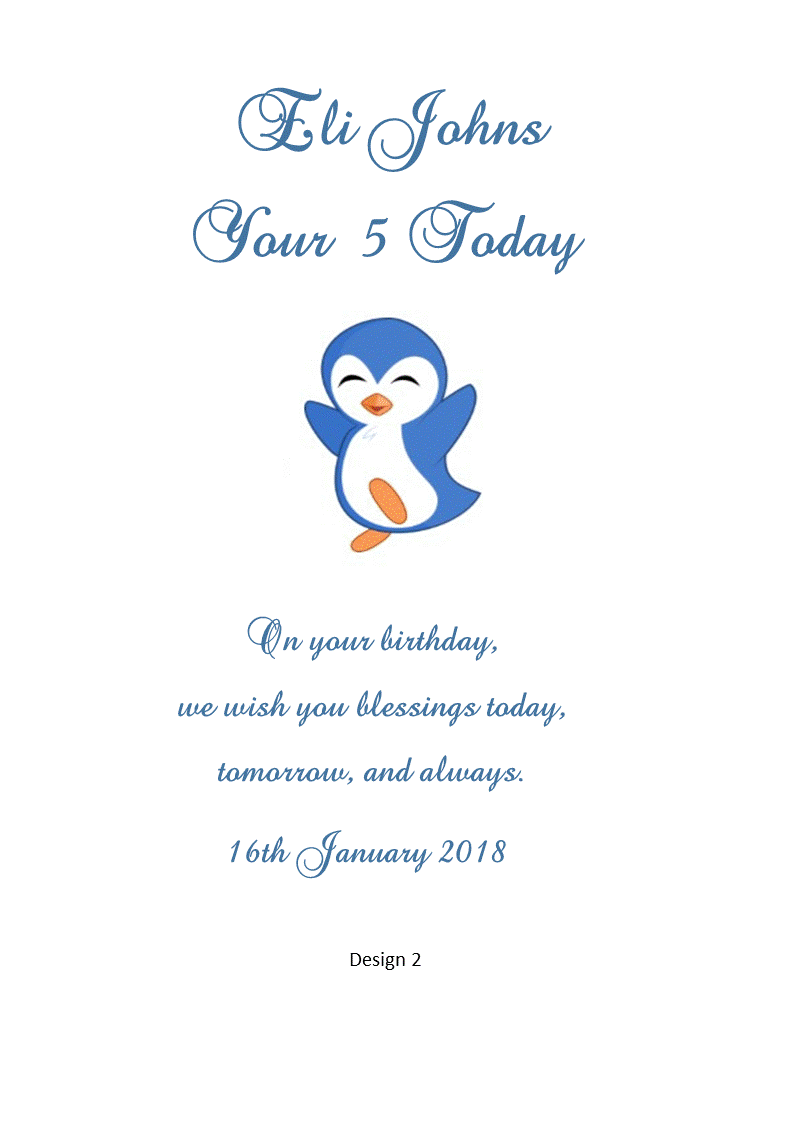 Aged Child Birthday Personalized Candle Classic
