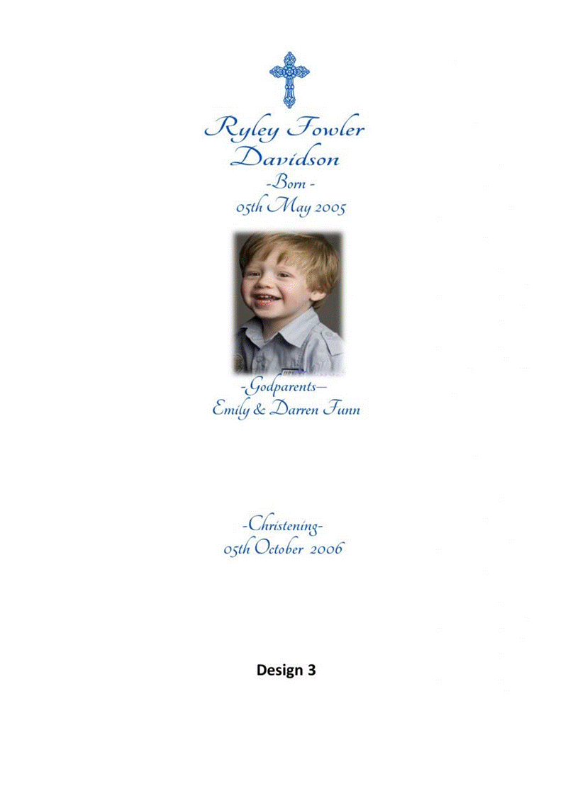 Christening Personalized Candle Ornate