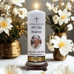 Memorial Personalized Candle Elegance