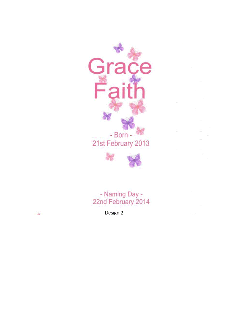 Naming Day Personalized Candle Ornate