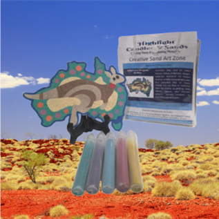 Sand Art Picture Project Set - Indigenous Designed Oz Map Set