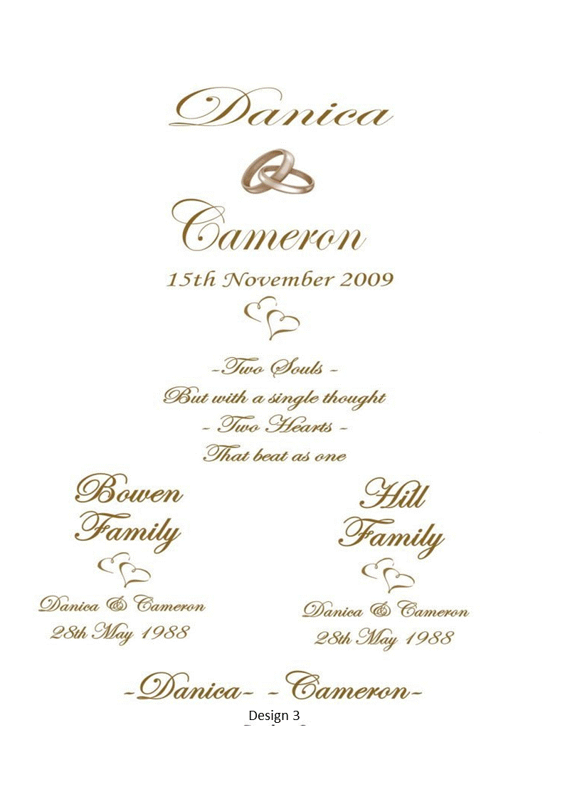 Wedding Personalized Ceremony Unity Candle Set of 5 Romance