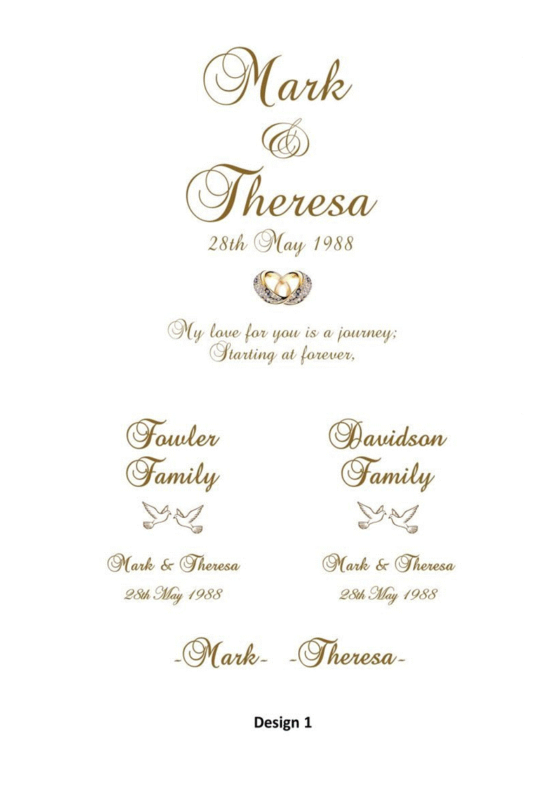 Wedding Personalized Ceremony Unity Candle Set of 5 Double Classic