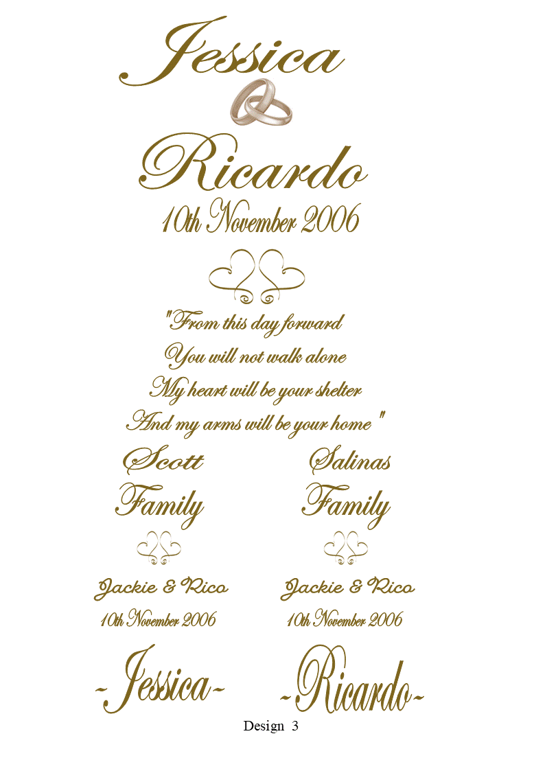 Wedding Personalized Ceremony Unity Candle Set of 5 Double Classic