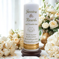 Wedding Personalized Single Ceremony Unity Candle Double Classic