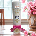 Welcome Baby Multiple Personalized Candle Orante